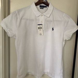 Polo by Ralph Lauren White Collar T-Shirt
